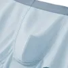 Light blue pure cotton men's underwear with flat corners, comfortable and breathable basic style Application Scenario